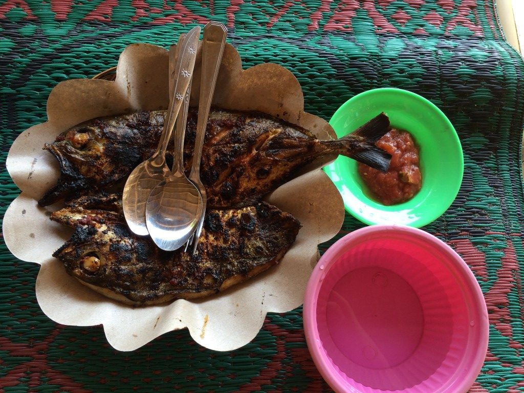 Frisk fisk på Lombok