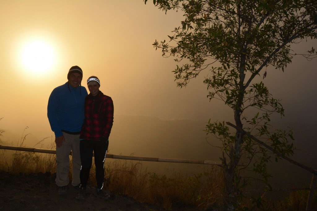 Solopgang over Batur på Bali