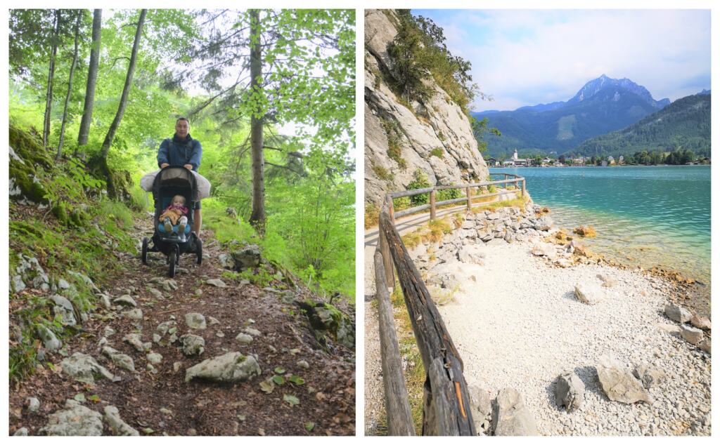 Familie vandring i Salzkammergut